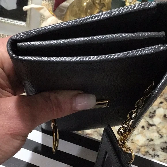 New Salvatore Ferragamo Leather Wallet Stromboli Sand - Picture 9 of 13